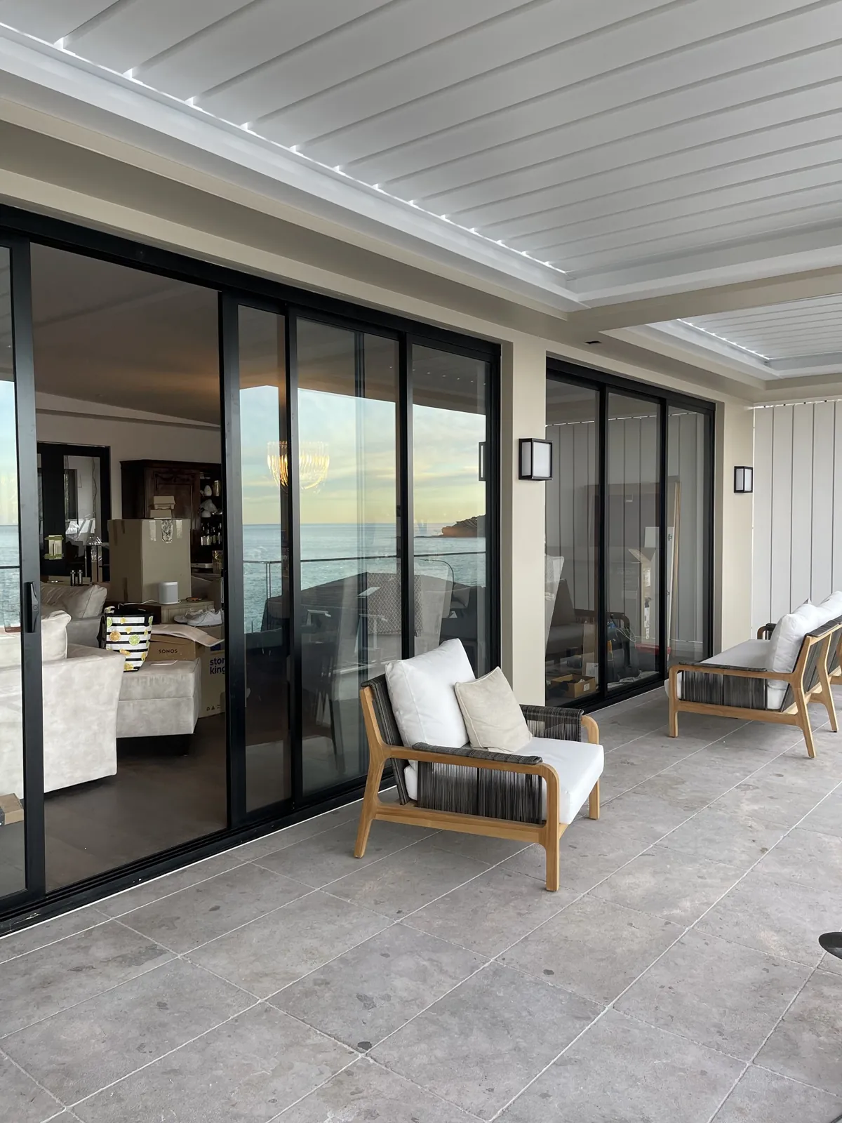 Covered terrace off the living area