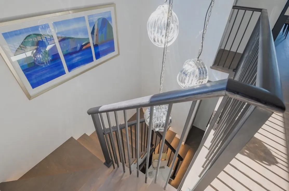 Timber staircase in a new home, Freshwater