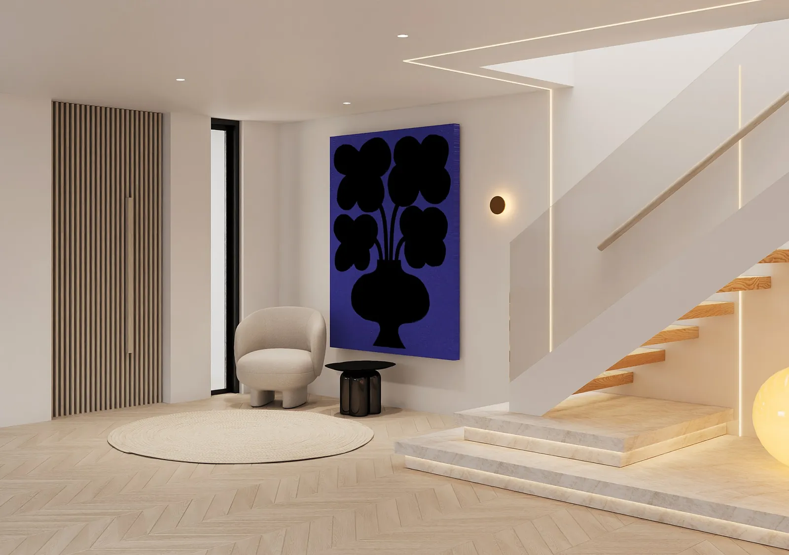 Proposed entry lounge and staircase, Miranda