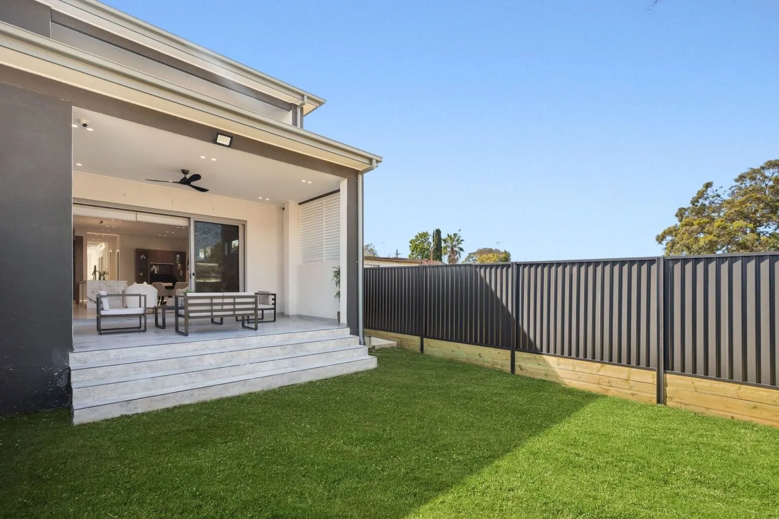 Rear yard and covered alfresco