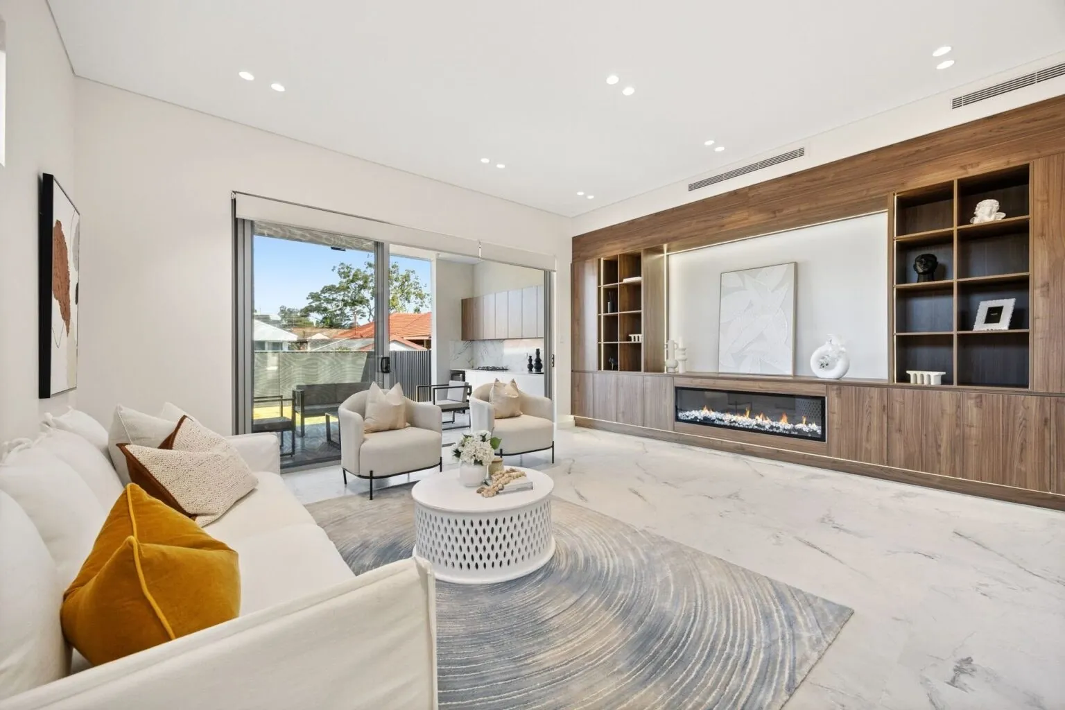 Open-plan living opening to the alfresco, Padstow