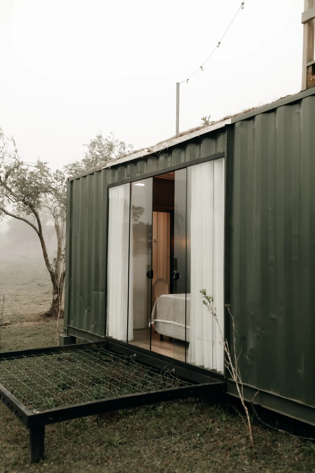 Studio pod opening to the garden